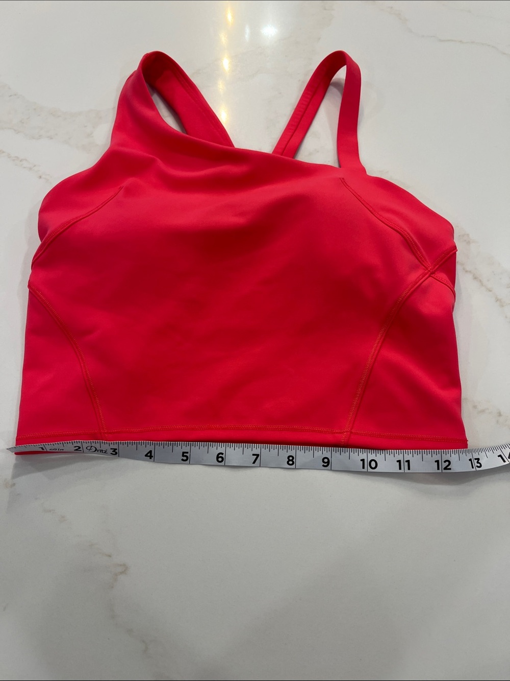 Lululemon Everlux Asymmetrical Tennis Tank Top Lip Gloss size 6 - Picture 10 of 11